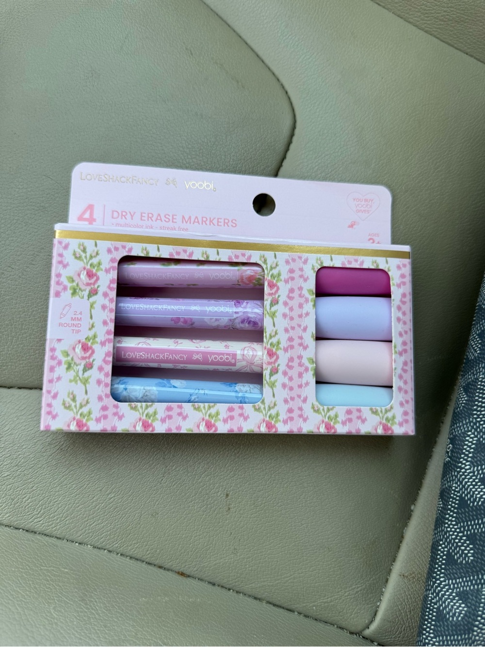 LoveShackFancy x Yoobi Floral Dry Erase Markers - Pastel Set